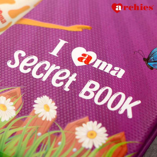 Archies Purple I AMA Secret Book Diary With Key And Lock