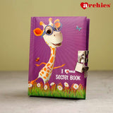 Archies Purple I AMA Secret Book Diary With Key And Lock