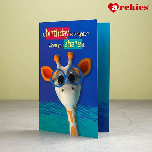 Archies AMA A Birthday Is Brighter When You Share It Birthday Greeting Card