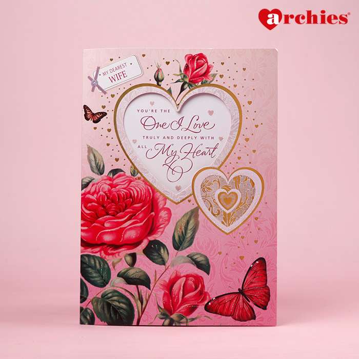 Archies My Dearest Wife Romantic Greeting Card