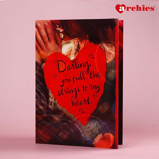 Archies You Pull The Strings To My Heart Romantic Greeting Card