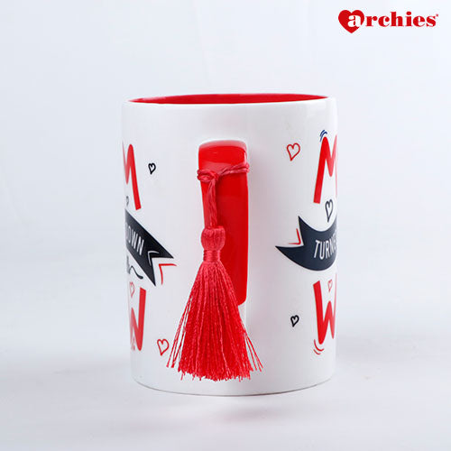 Mom turned upside down Is Wow Mug