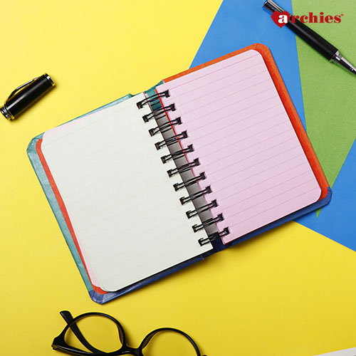 Funky Owl Themed Exercise Book with Elastic