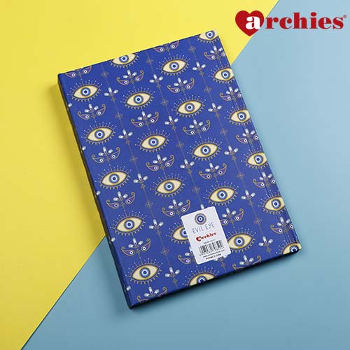 Beautiful Evil Eye Printed Notebook with Magnetic Closure