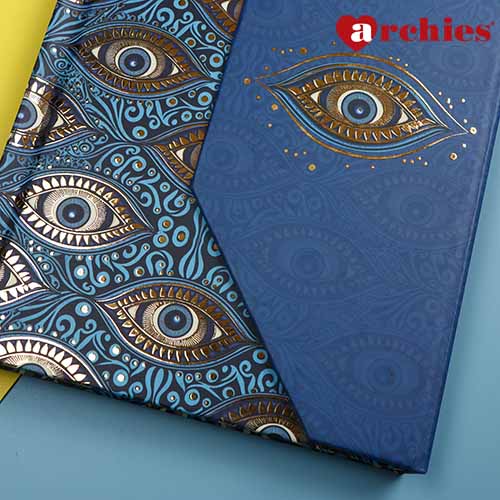 Evil Eye Themed Notebook with Magnetic Closure