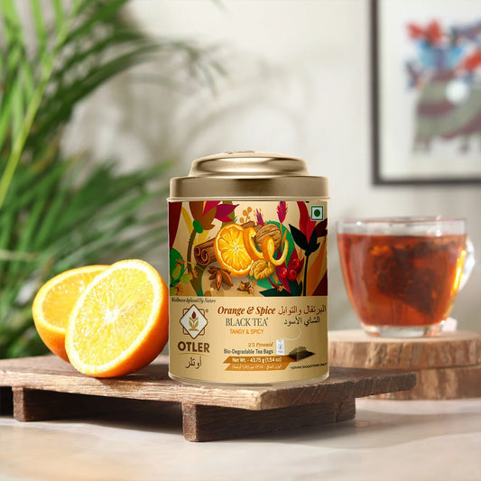 OTLER Orange & Spice Black Tea - 25 Tea Bags