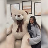 Giant 6 ft Beige Cuddly Teddy Bear