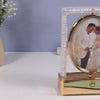 Oval LED Rotating Photo Frame