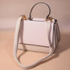 Ivory Muse Croc-Flap Handbag