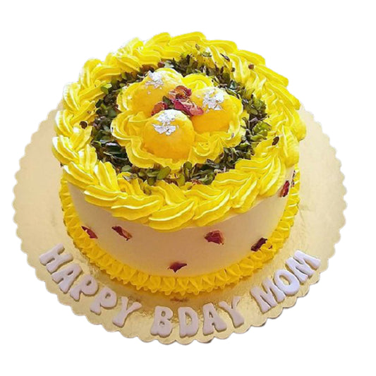 Rasmalai With Pista cake