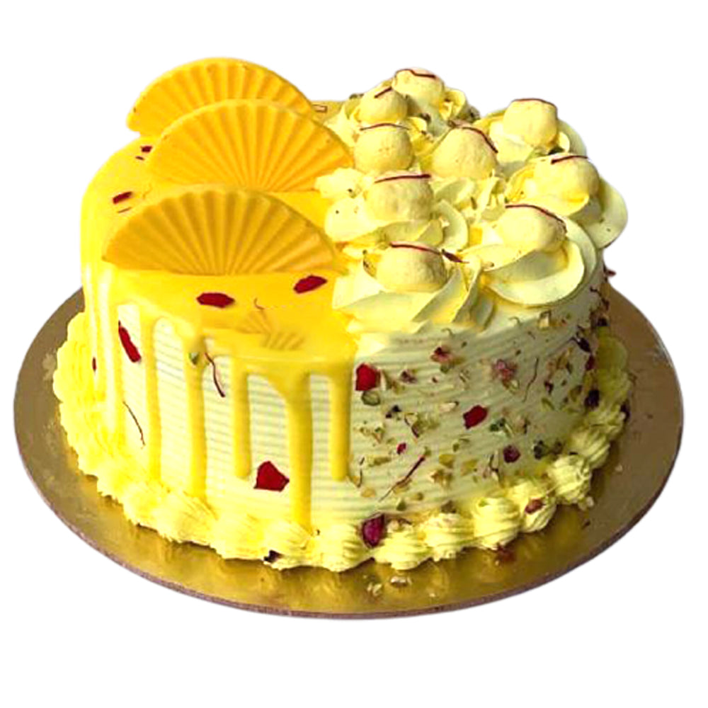 Rasmalai cake with Chcolate Icing