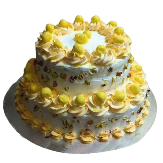Two tier Rasmalai cake