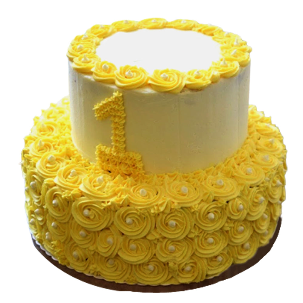 Two Tier Rose cake