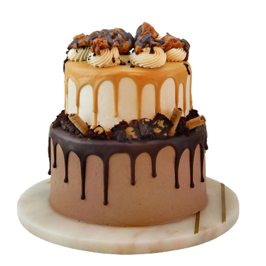 Twin Flavour Two Tier cake