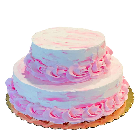 Strawberry Two Tier Cake