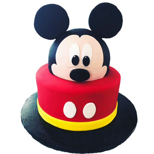 Micky Face Fondant Cake