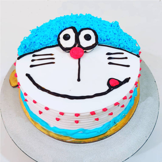 Doremon Smile Face Cream Cake