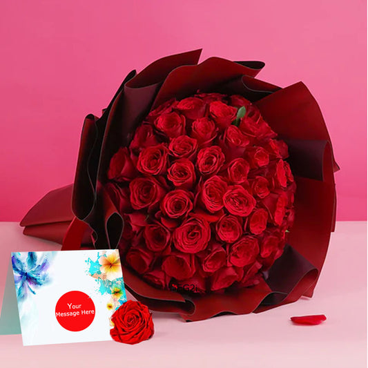 Red Kisses Smiling Bouquet