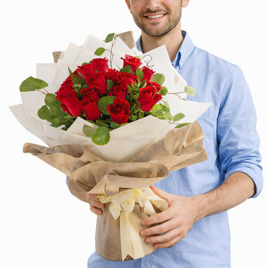 Sweet Petals RedRoses Hand Bouquet