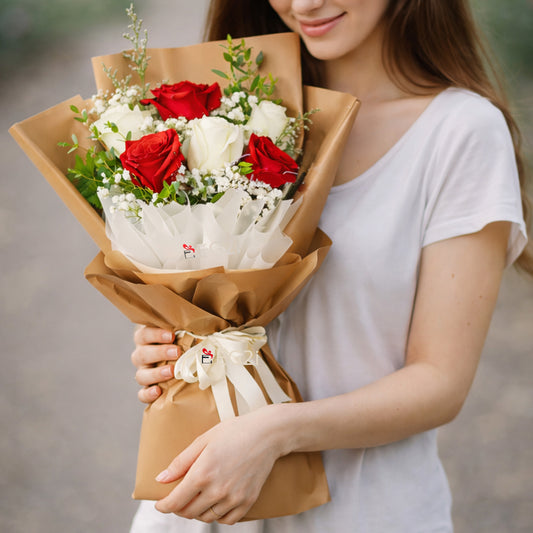 Bloom Pop Roses Hand Bouquet