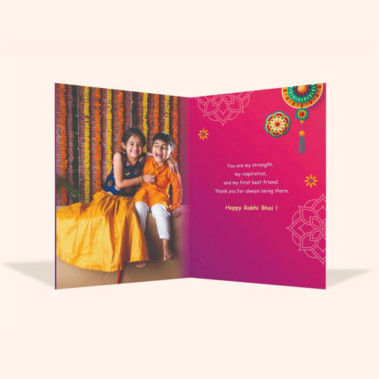 Archies "To My Dearest Bhai" Raksha Bandhan Personalized Card
