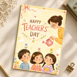 Happy Teachers' Day Storybook Personalised Greeting Card