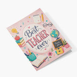 Best Teacher Ever Classroom-Themed Personalised Greeting Card