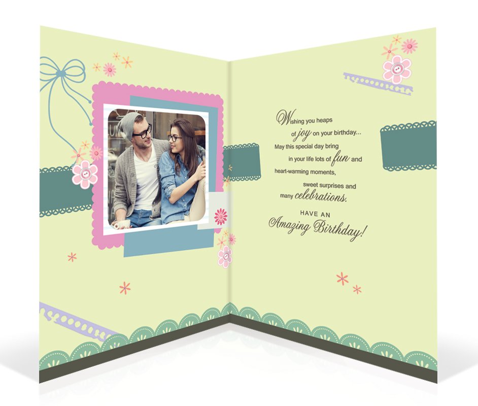 Beautiful Birthday Personalised Card