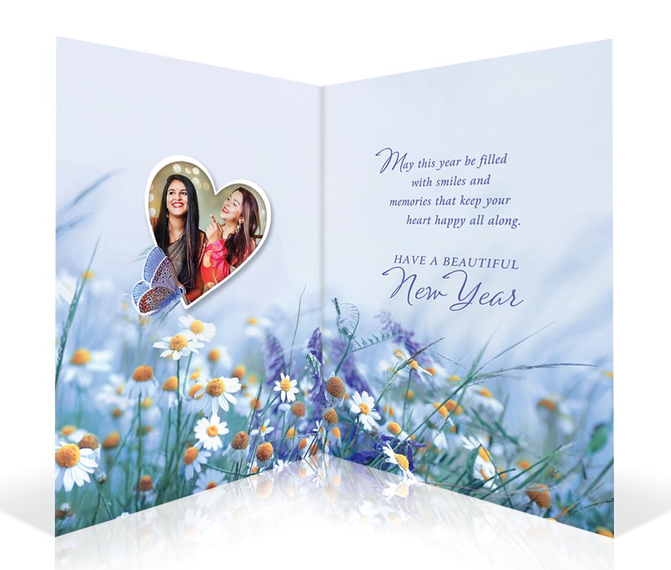 New Year Greetings For You Personalised Card