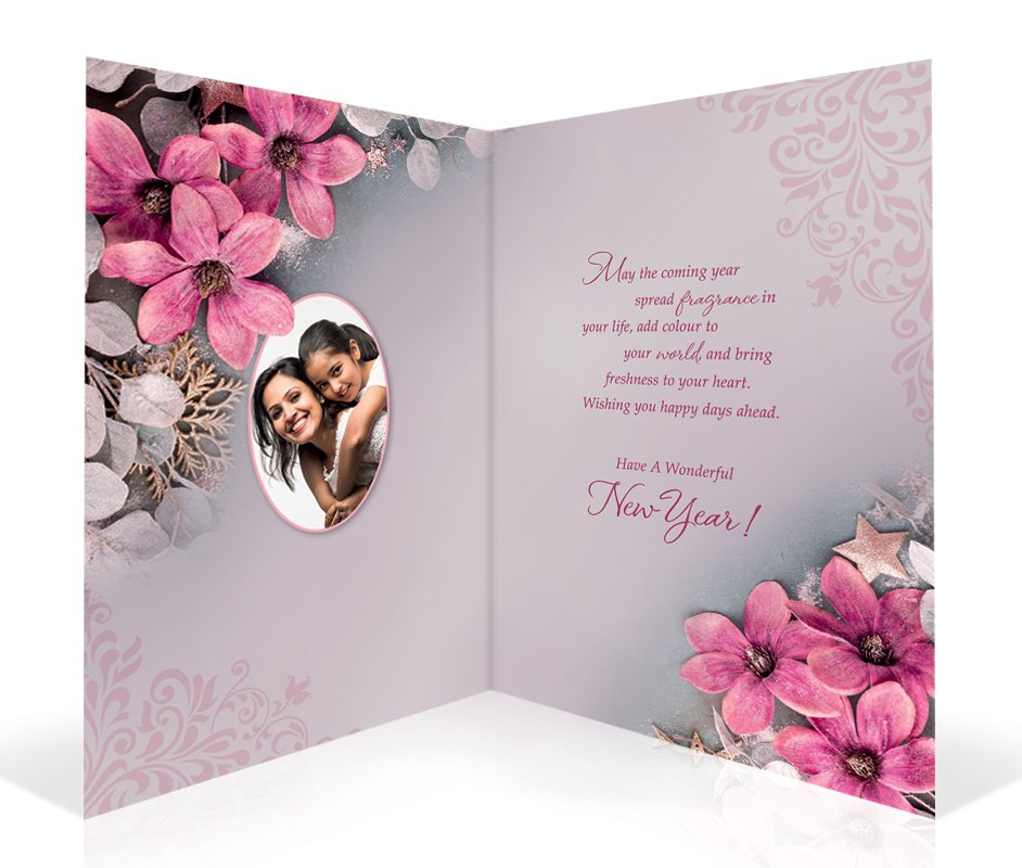 New Year Wishes For You Personalised Card