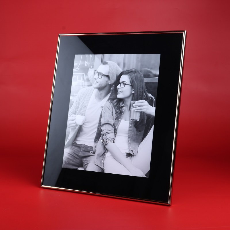 Premium Golden with Broad Black Borders Photoframe