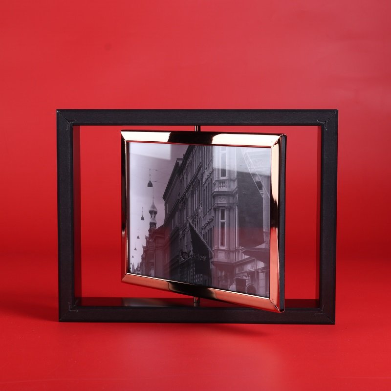 Black and Copper Color Movable Photoframe