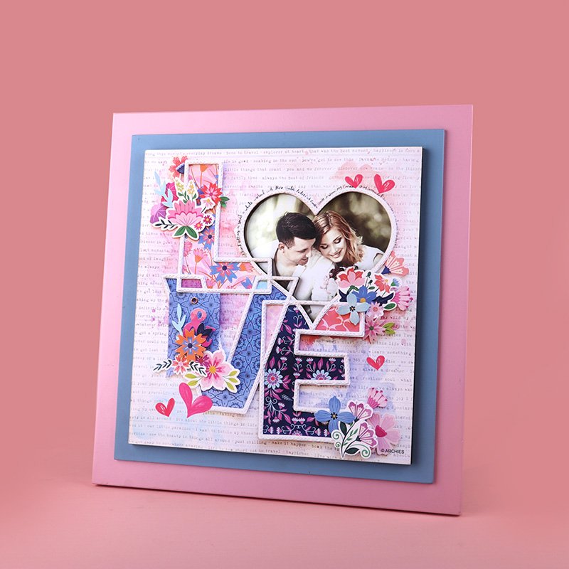 Beautiful Multicolor Love Photoframe