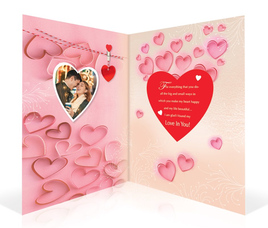 Sweetheart Your Love Means Everything To Me Personalised Card