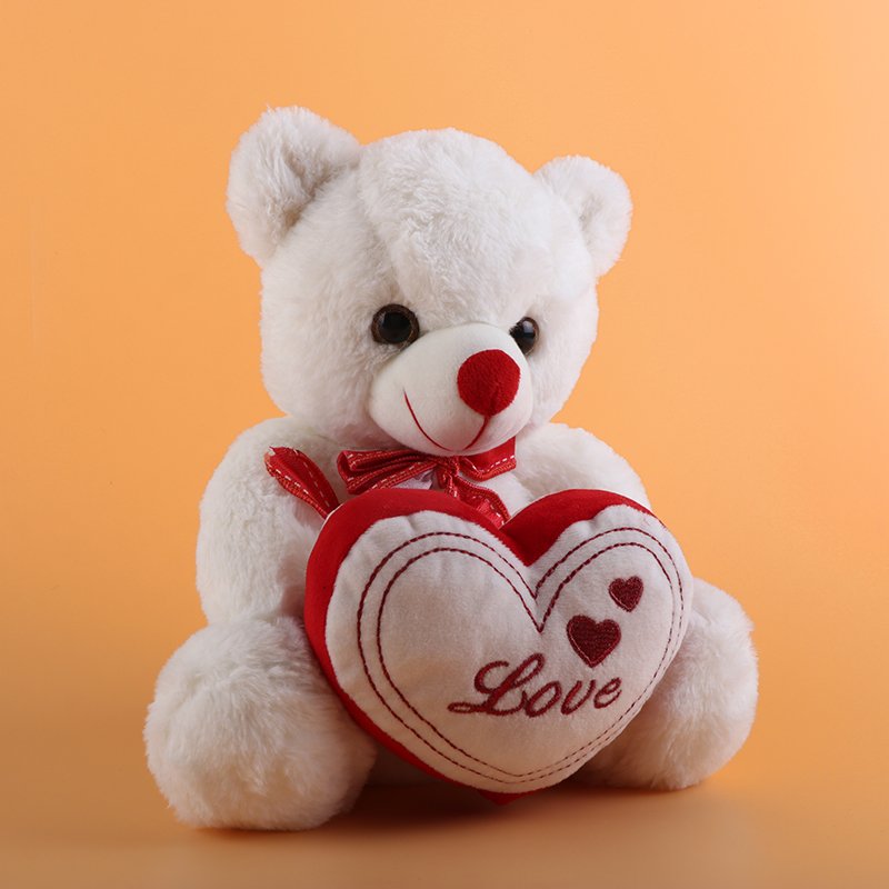 Sweetheart White Teddy Soft Toy 30cm