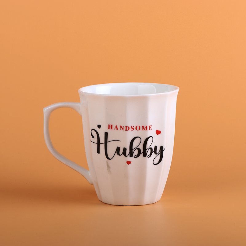 Handsome Hubby and Gorgeous Wifey Quote Mug Set