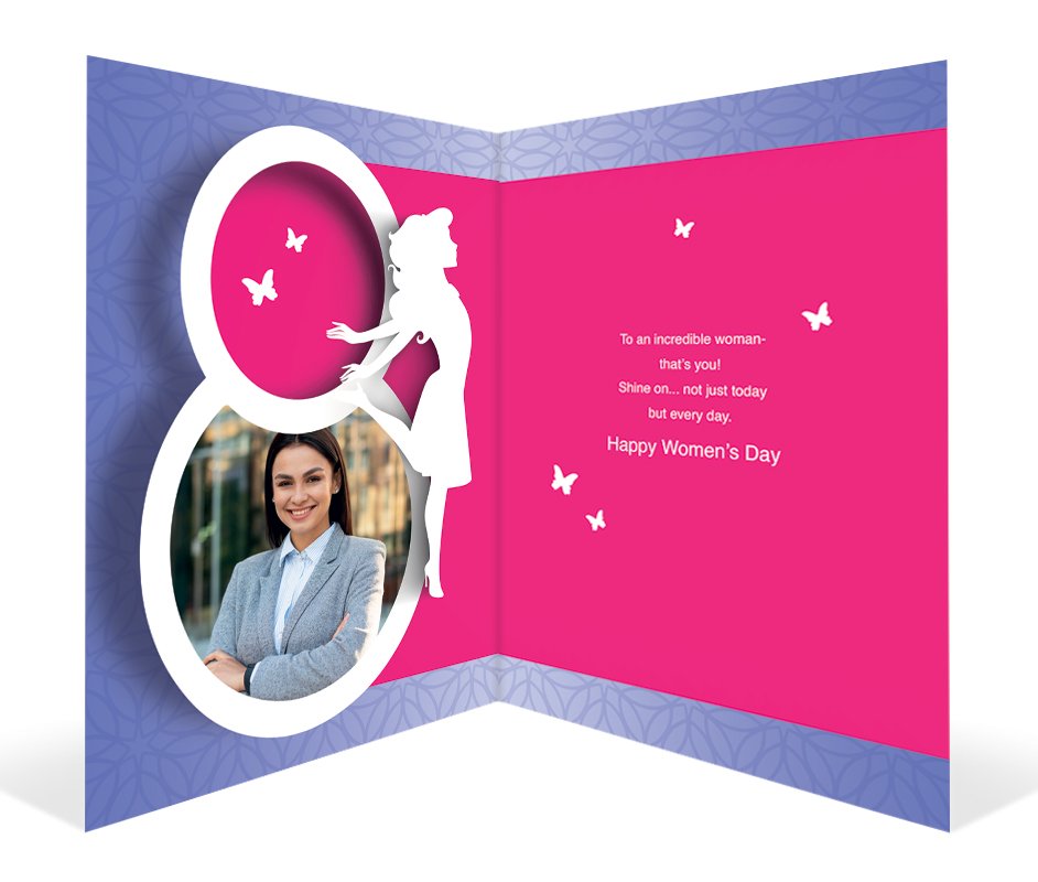 Charming Happy Womens Day Greeting Card