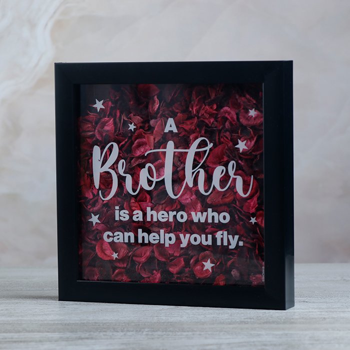 Keepsake A Brother is A Hero Who Can Help You Fly Flowers Quotation