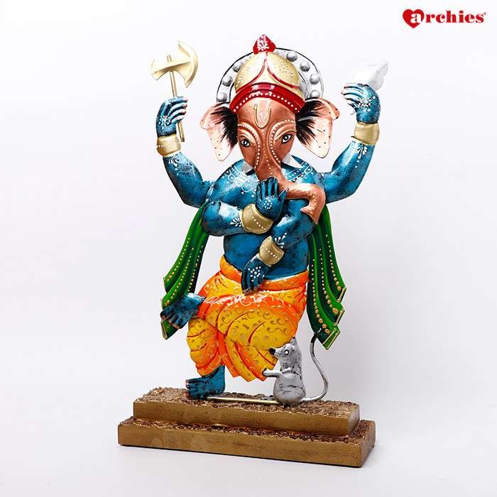 Divine Multicolor Ganesha Idol