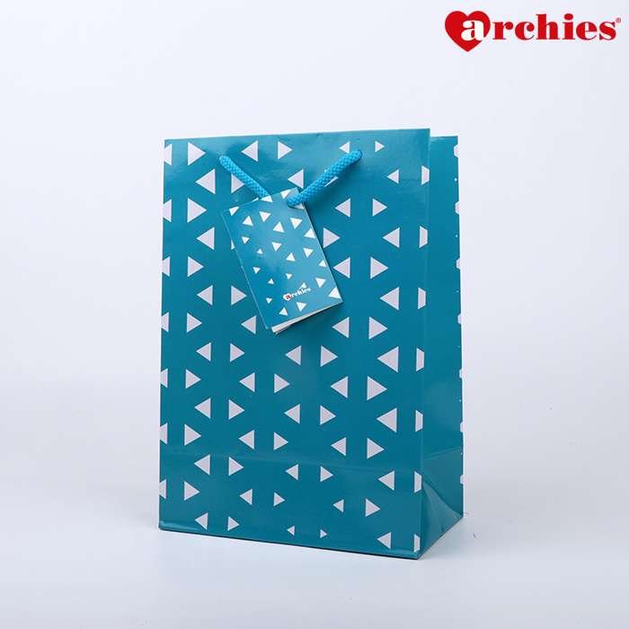 Archies Triangle Design Printed Paper Bag Pack of 2