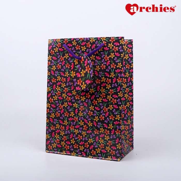 Archies Colorful Flowers Paper Bag Pack of 3