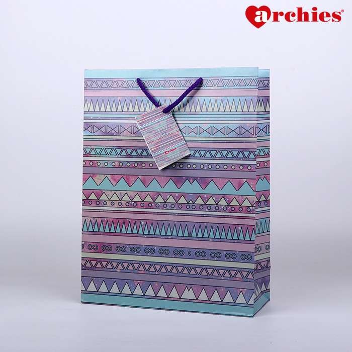 Archies Medium Multiple Pattern Paper Bag Pack of 3