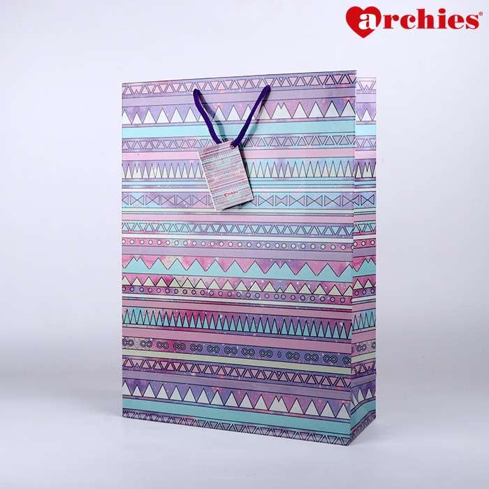 Archies Large Multiple Pattern Paper Bag Pack of 3