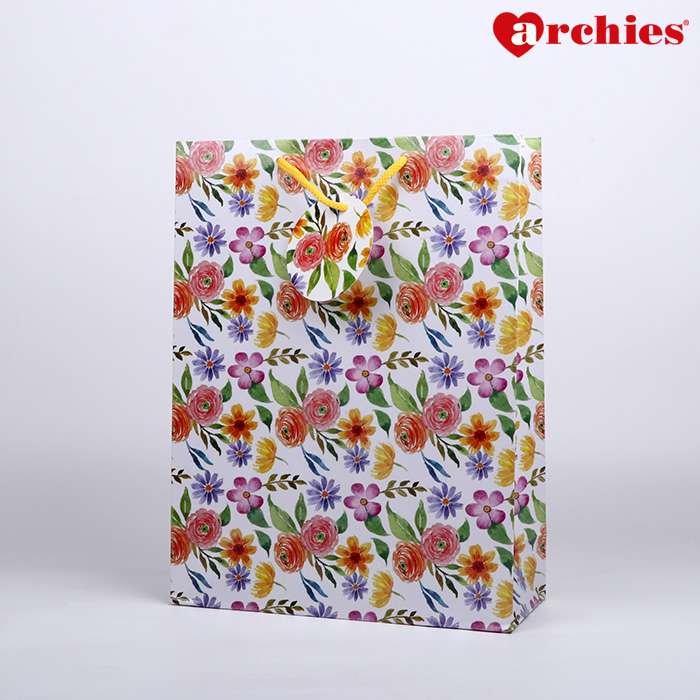 Archies Oh So Flowers Medium Paper Bag Pack of 3