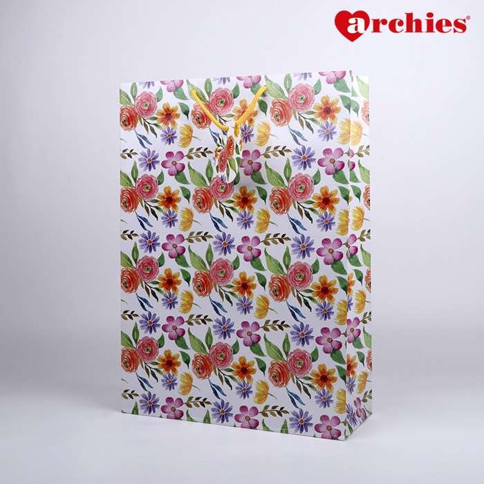 Archies Oh So Flowers Large Paper Bag Pack of 3