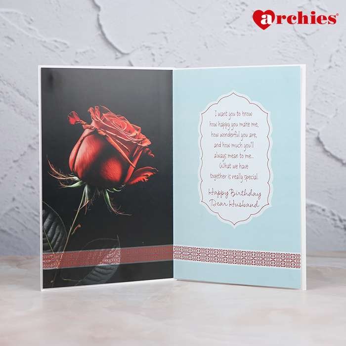 Archies Birthday Greeting Card For Darling Husband