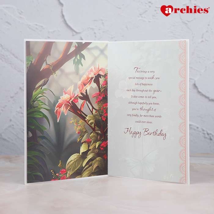 Archies Butterfly And Flower Have A Special Birthday Greeting Card