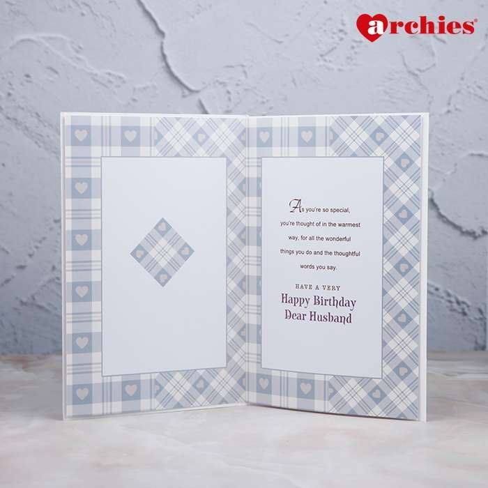 Archies Birthday Love For My Husband Greeting Card