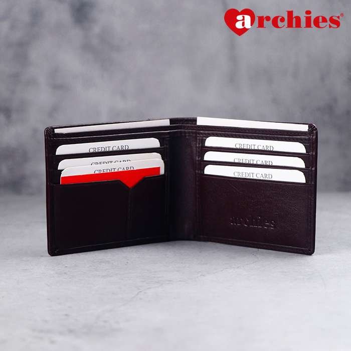 Archies Tin Box Crocodile Skin Design Brown Gents Wallet