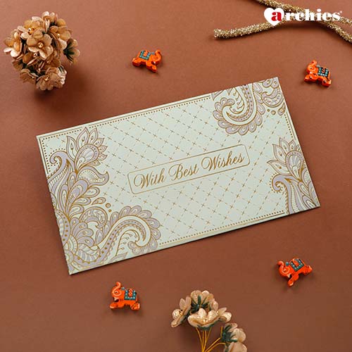 Archies Aesthetic Green Shagun Envelopes for Occasions